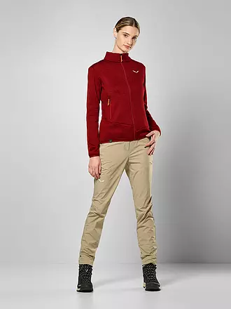 SALEWA | Forro polar de mujer Puez Rocca PL | dunkelrot